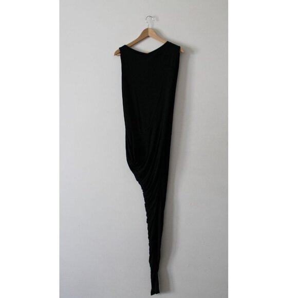 Vivienne Westwood Anglomania Vian Draped-front Jersey Dress Black Size Medium - Picture 3 of 6